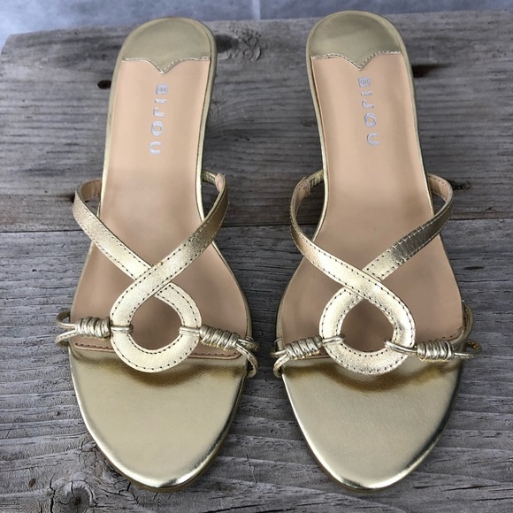 Bijou Gold Sandals size 7 - Picture 3 of 7
